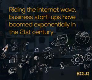 a photo containing information about businesses riding the internet wave amid the rise of collegiate entrepreneurs