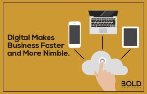 Picture of digital devices and the cloud