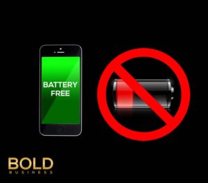 Battery Free Cell Phone Graphic of a Battery Free Cell Phones