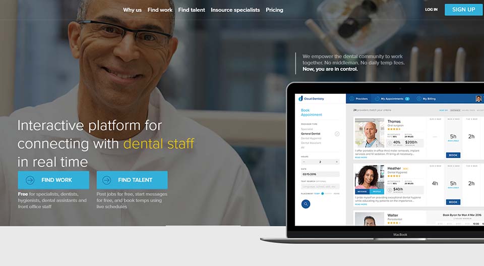 Dentists Take to the Cloud for Staffing