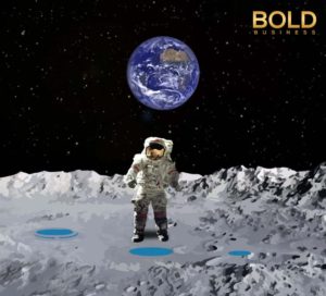 Astronaut on moon