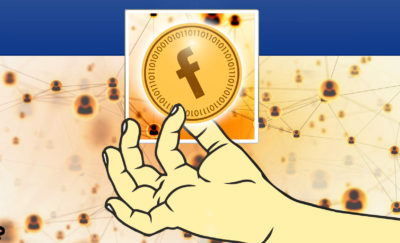 Facebook and Cryptocurrency Illustration