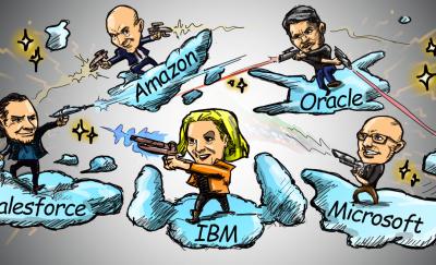Top Players Face Off in Marketing Cloud Wars Cartoon