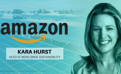 a photo of Kara Hurst who is now Amazon’s director of worldwide sustainability and social responsibility, in relation to Amazon sustainability goals