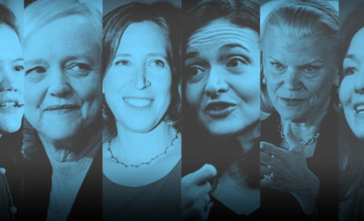 Compilation of 6 Women including Sheryl Sandberg, Susan Wojcicki, Ginni Rometty, Lucy Peng, Meg Whitman, and Safra Catz