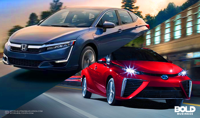 Toyota Mirai and Honda Clarity hydrogen powered cars