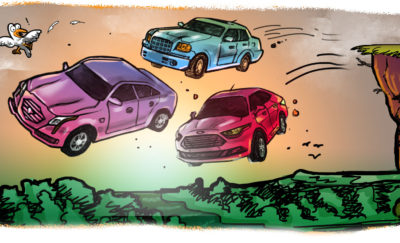 Vanishing Act American Sedans Going Extinct Cartoon