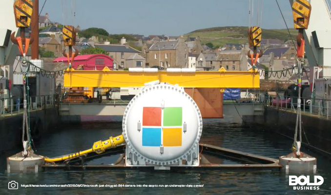 Preparing to Submerge Microsoft underwater Data Center