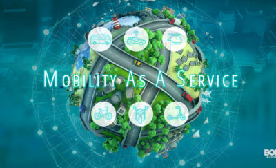 Image showing a 3d tiny planet with caption of 'Mobility As A Service'