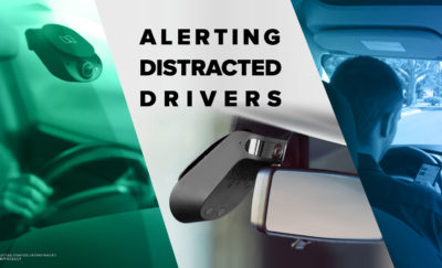 distracted driving prevention technology using front- and rear-facing camera