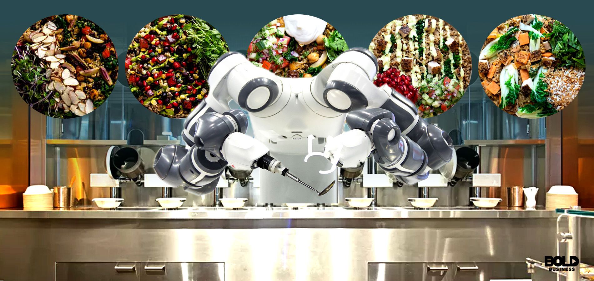 kitchen Spyce robot working