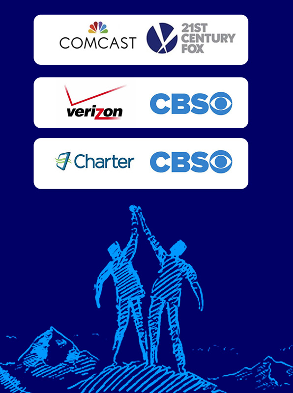 at&t acquires time warner, can comcast, verizon, cbs, and charter made it too?