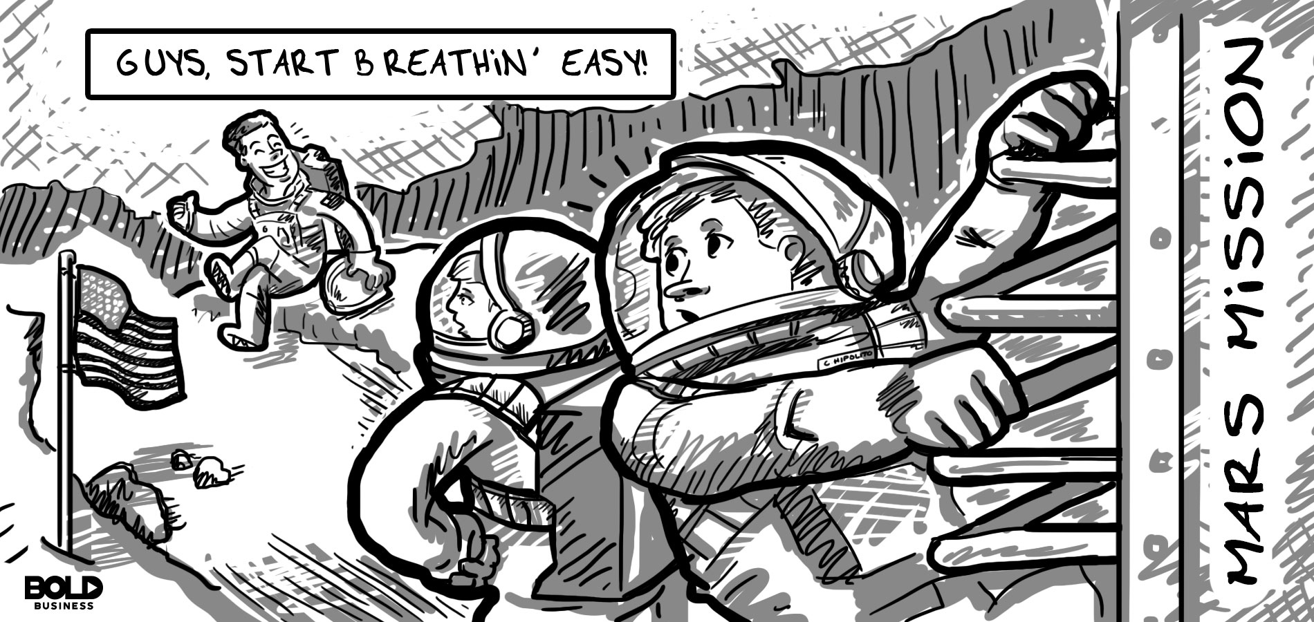 Mission to Mars Cartoon