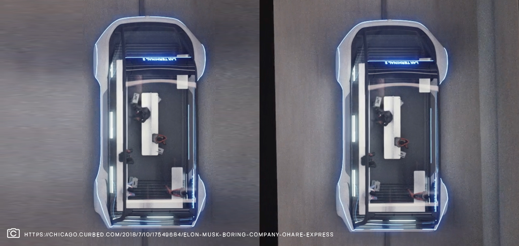 The Boring Company underground tunnels car