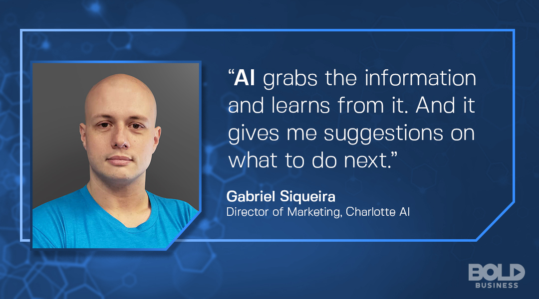 Gabriel Siqueira Director of Marketing Charlotte AI discussing AI Marketing