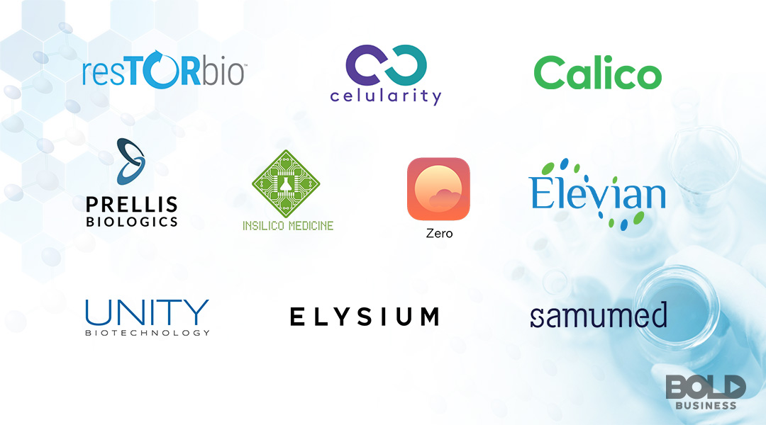 Anti-Aging Startup Logos a photo of 10 Anti-Aging Startups Leading the Longevity Research Revolution