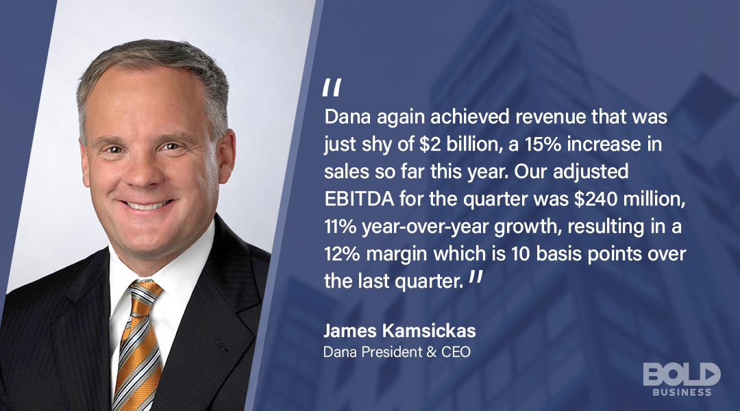 James Kamsickas, Dana Incorporated President and CEO Discusses Company Results