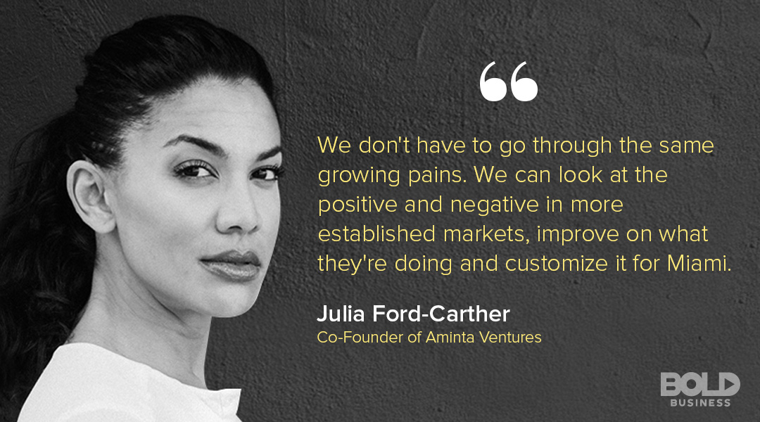 Julia Ford-Carther A photo quote of Julia Ford-Carther talking about Venture Capital for Female Entrepreneurs