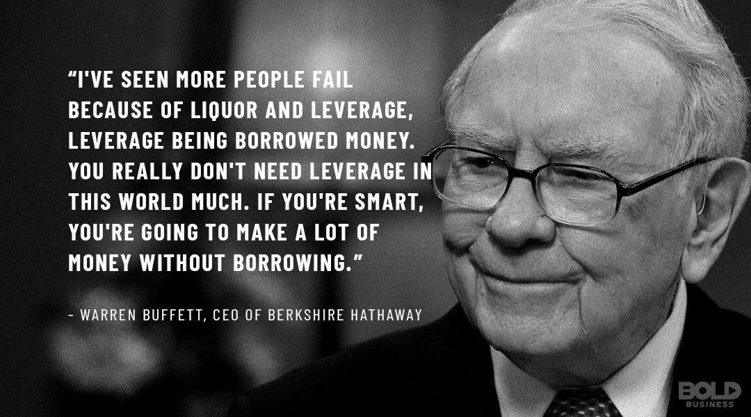 Well-managed business debt can lead to growth... sometimes. How much debt is too much? For Warren Buffett, the question is, why bother?