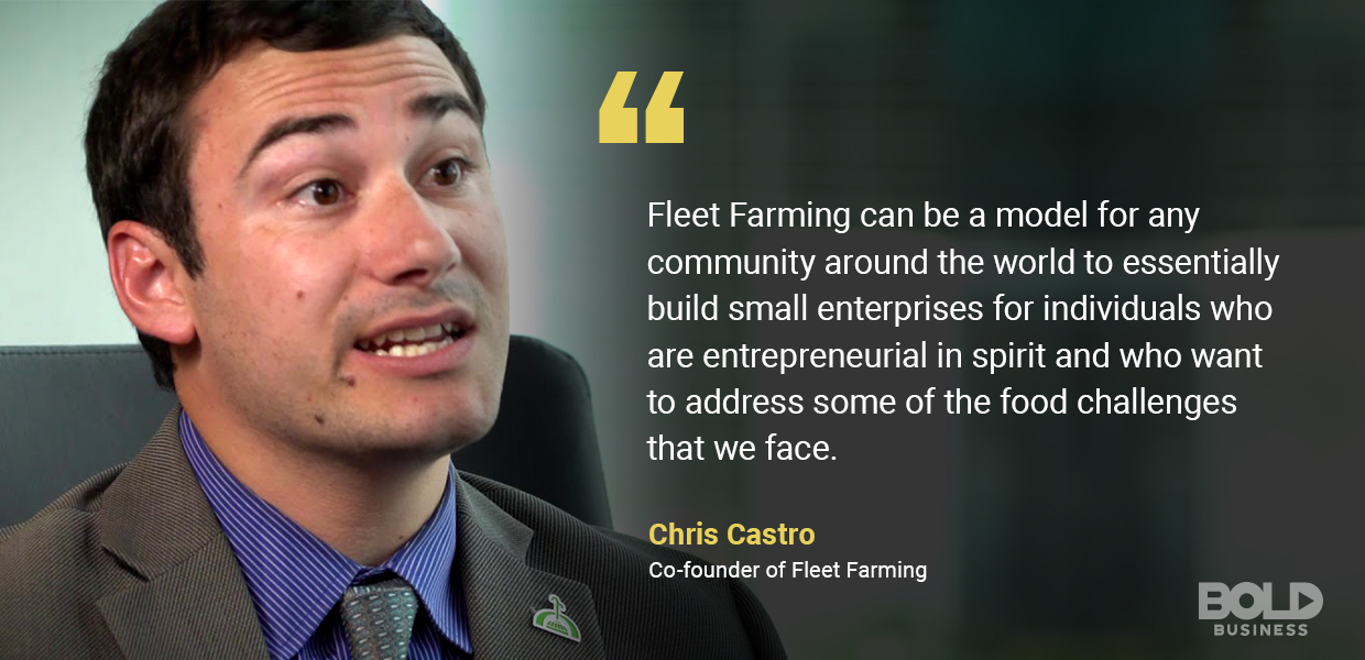 Fleet Farming cities means utilizing all available space to grow sustainable food. The importance of urban farming lies in the promise of feeding everyone "smartly".