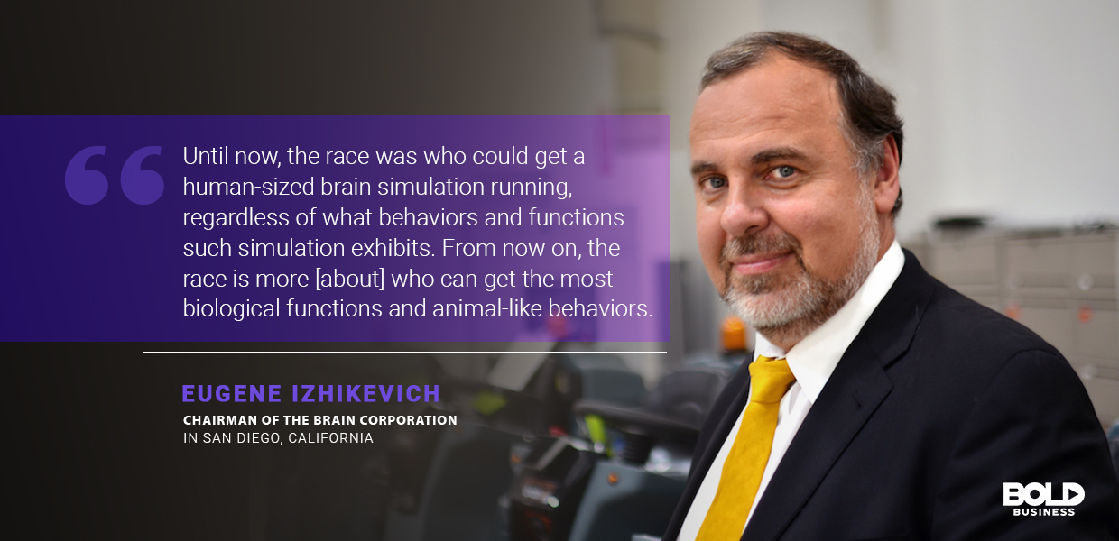 quote of Eugene Izhikevich in relation to neuromorphic computing and brain chips a photo quote of Eugene Izhikevich in relation to neuromorphic computing and brain chips