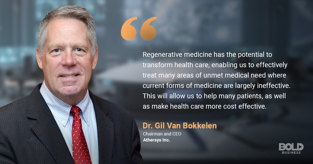 quote of Gil Van Bokkelen in relation to human cell regeneration a photo quote of Gil Van Bokkelen in relation to human cell regeneration