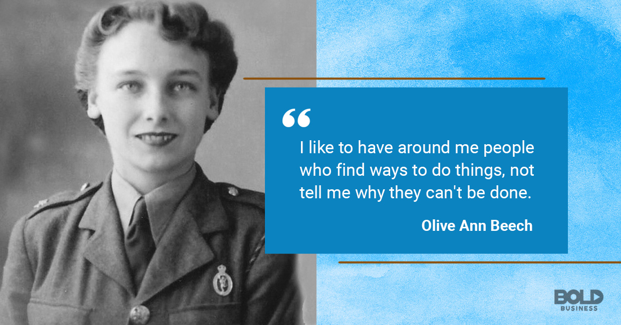 quote of Olive Ann Beech on surrounding oneself with doers and not complainers a photo quote of Olive Ann Beech on surrounding oneself with doers and not complainers