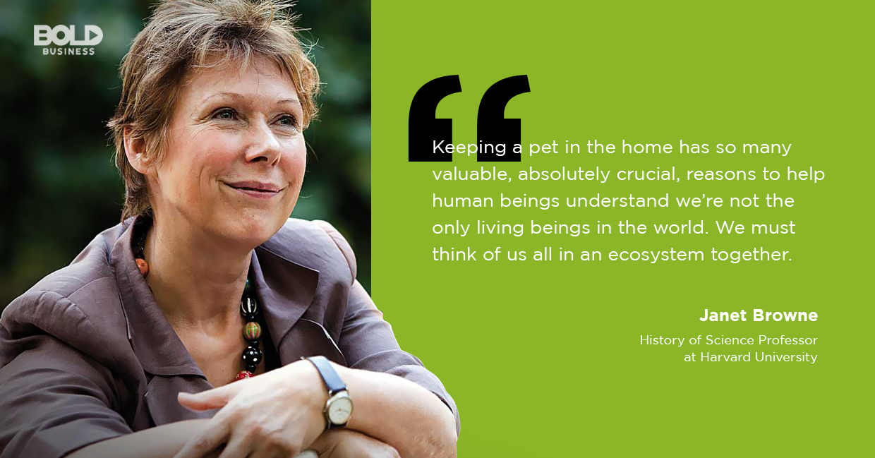animal adoption, janet browne quoted