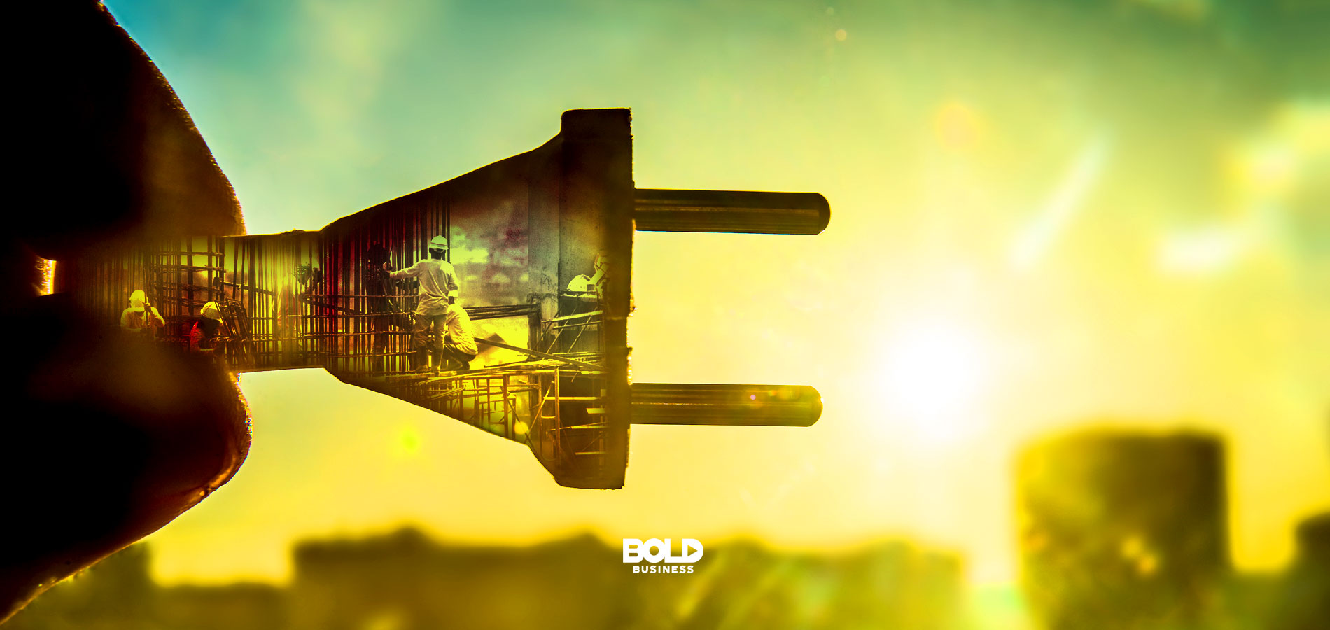 photo of an electrical plug that looks like it’s being plugged to the sun, amid Heliogen’s new solar solution