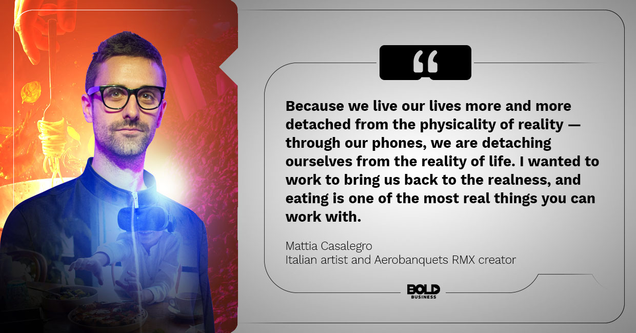 Virtual dining, Mattia Casalegro quoted