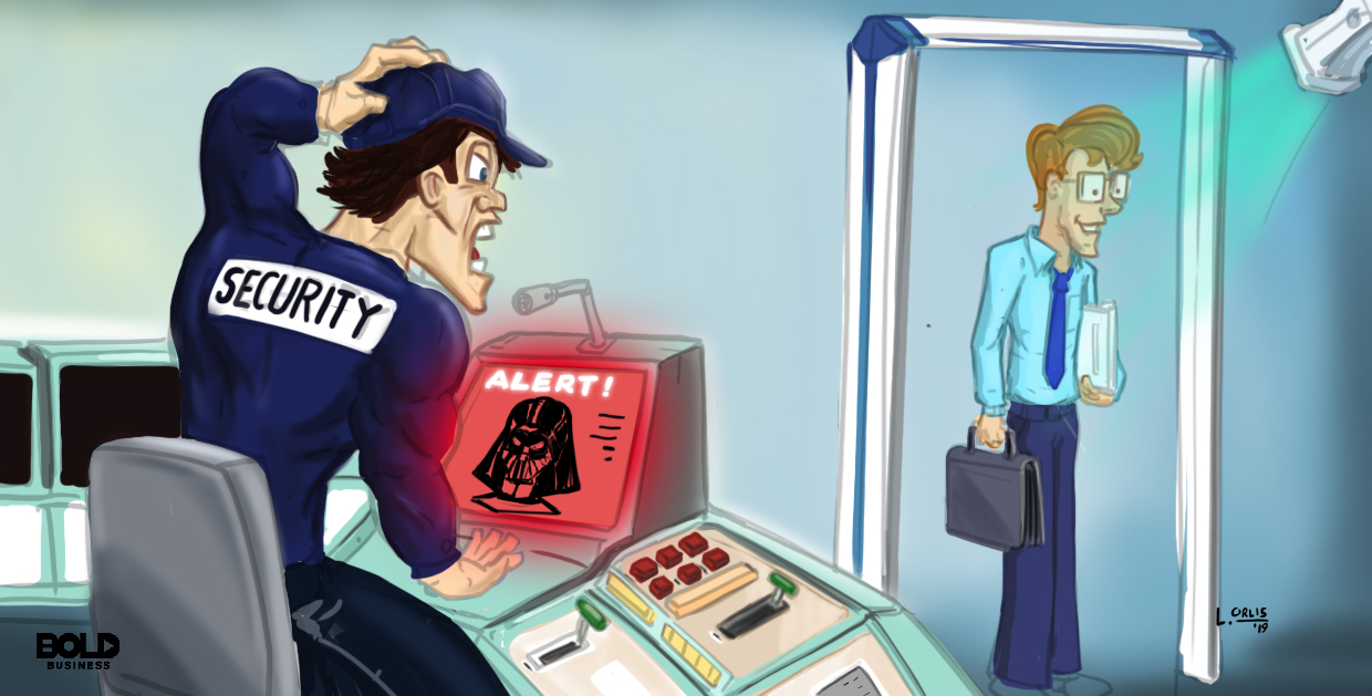 Gaps in Facial Recognition Technology a cartoon of facial recognition technology having trouble in recognizing some races