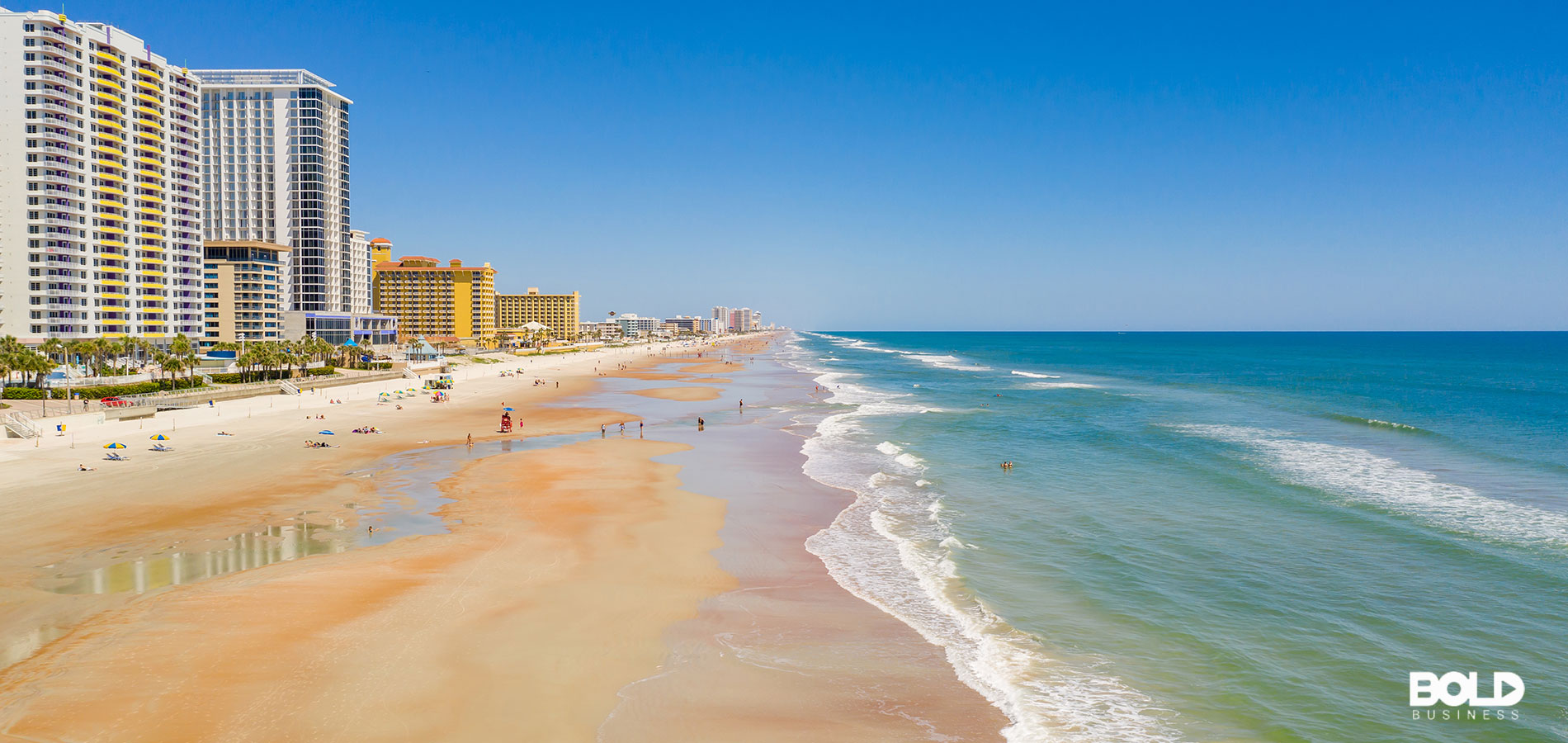 A beautiful beach with sharks likely lurking nearby