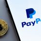 A bitcoin and the PayPal app