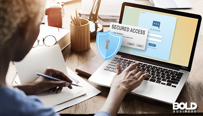 someone facing some serious cybersecurity