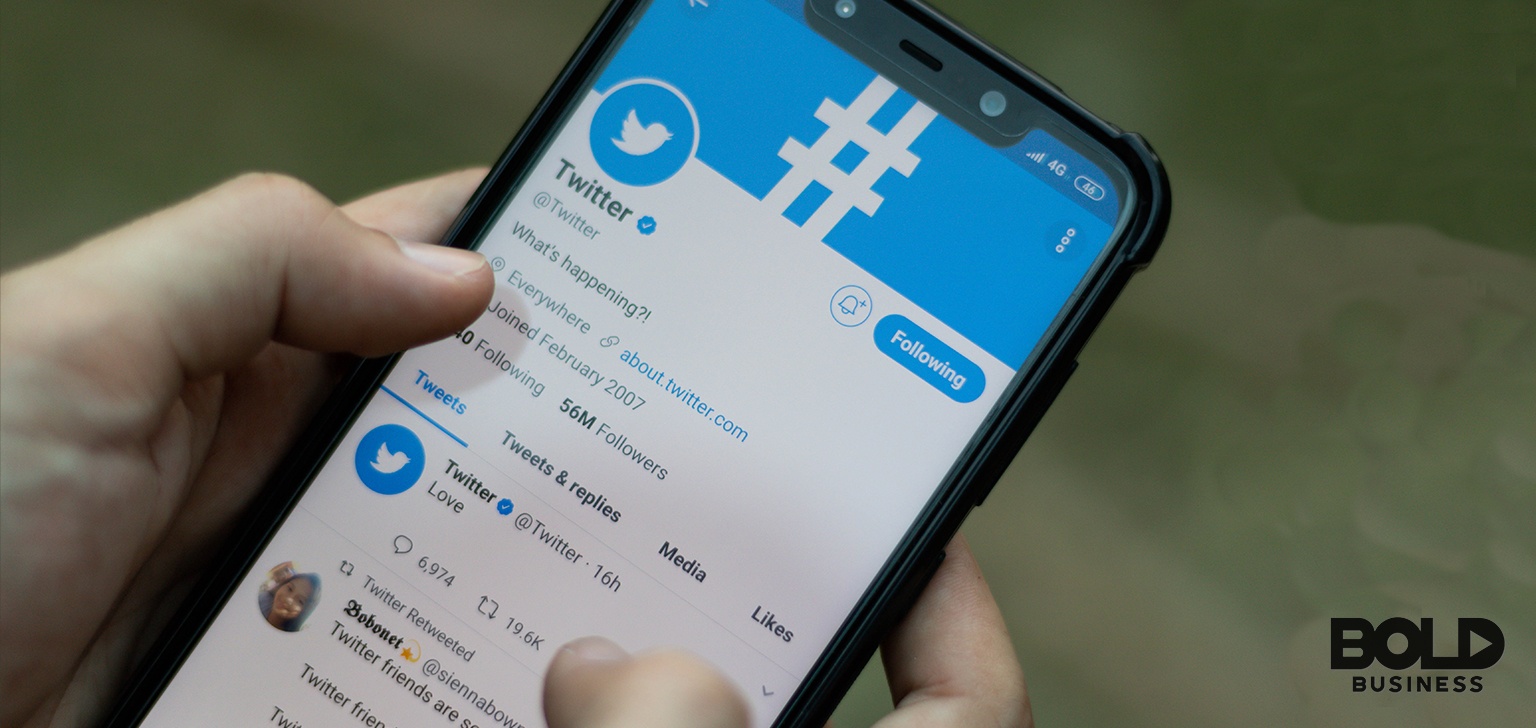 Someone trying to use the Twitter app