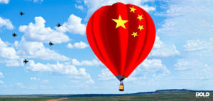 The Chinese Spy Balloon being obvious