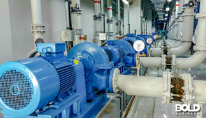 a pumped storage system in action