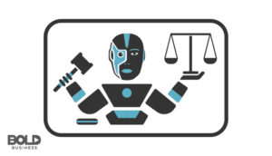 AI legal issues as represented by a cartoon