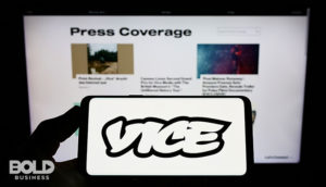 the collapse of VICE Media as shown on their app