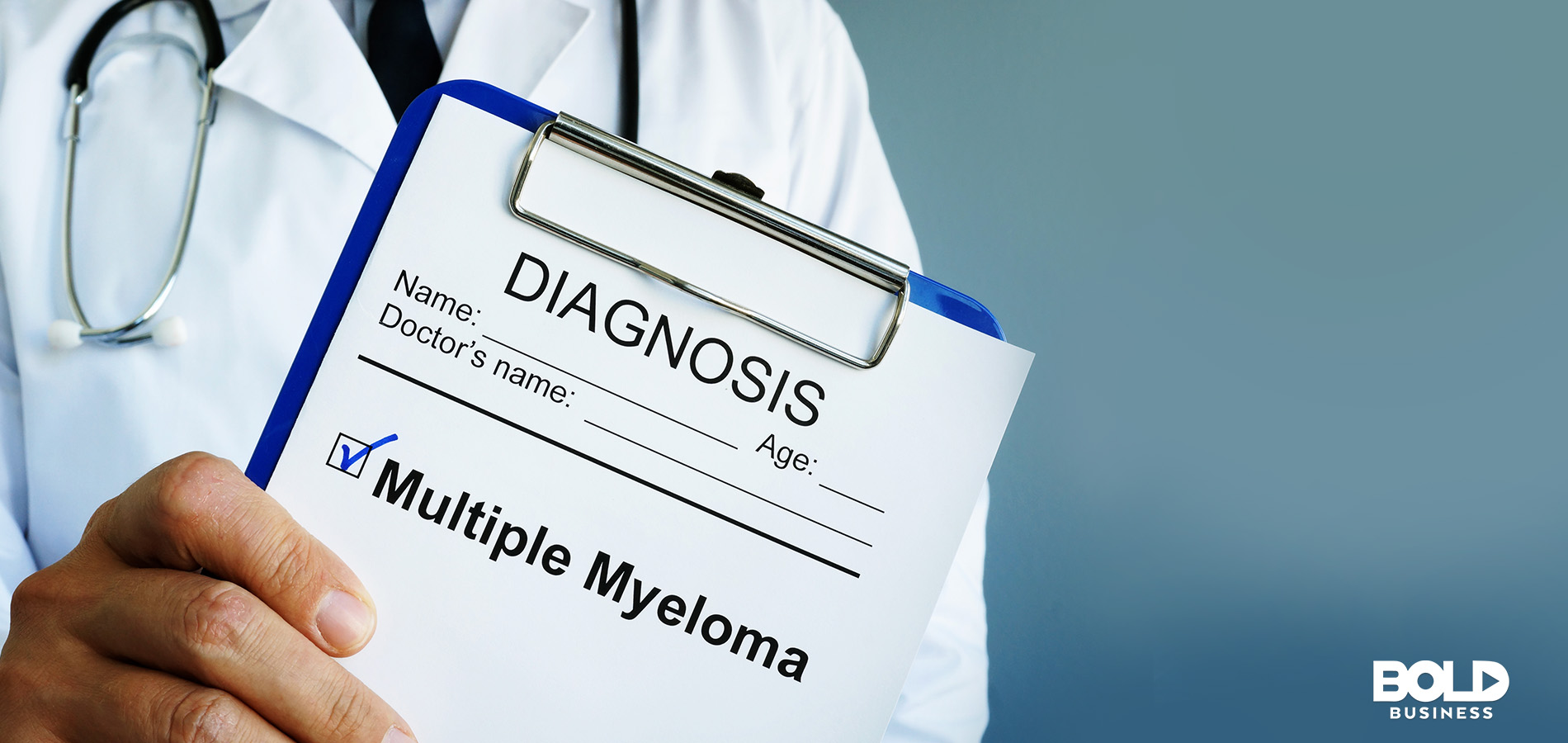 a doc prescribing multiple myeloma treatment