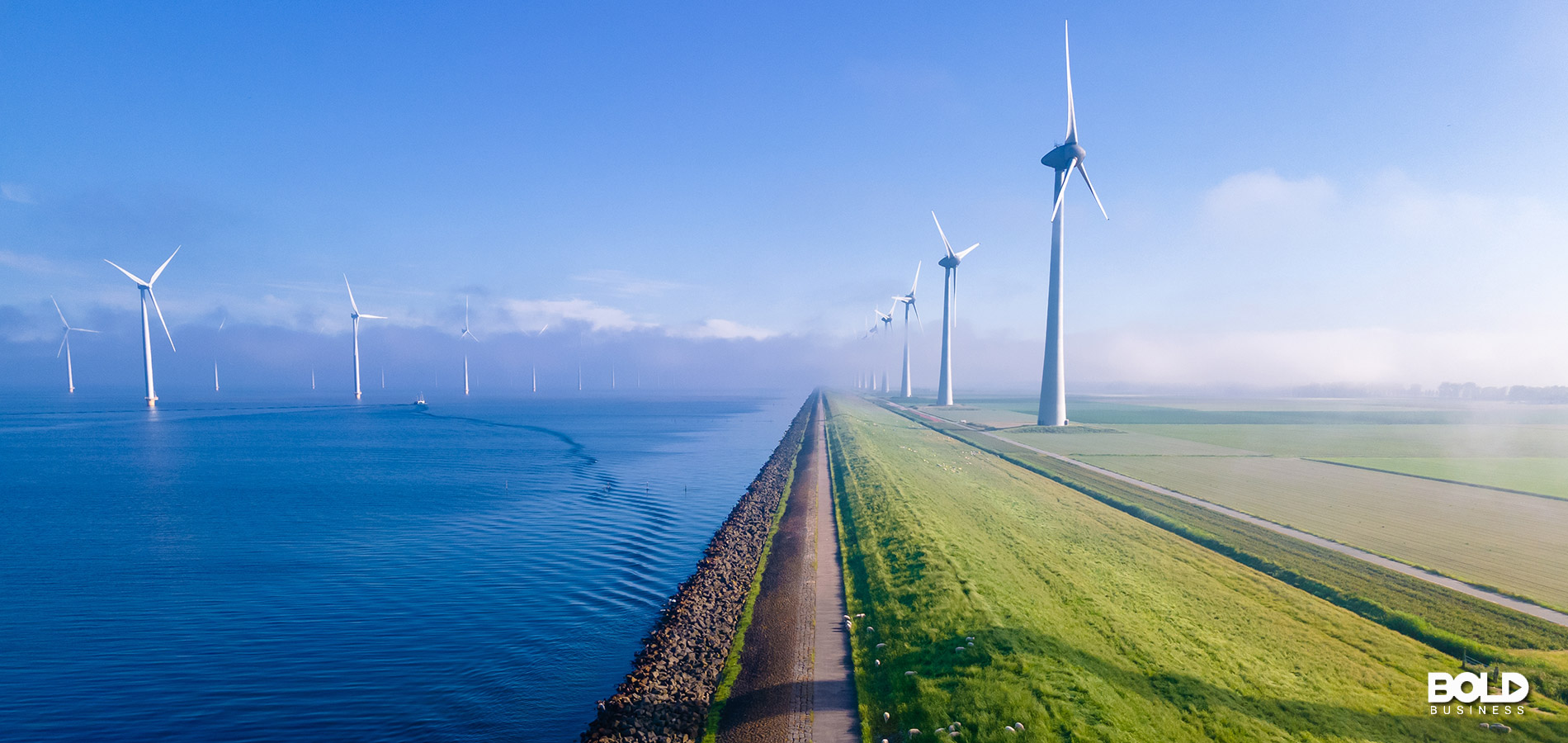 some turbines doing green technology geopolitics