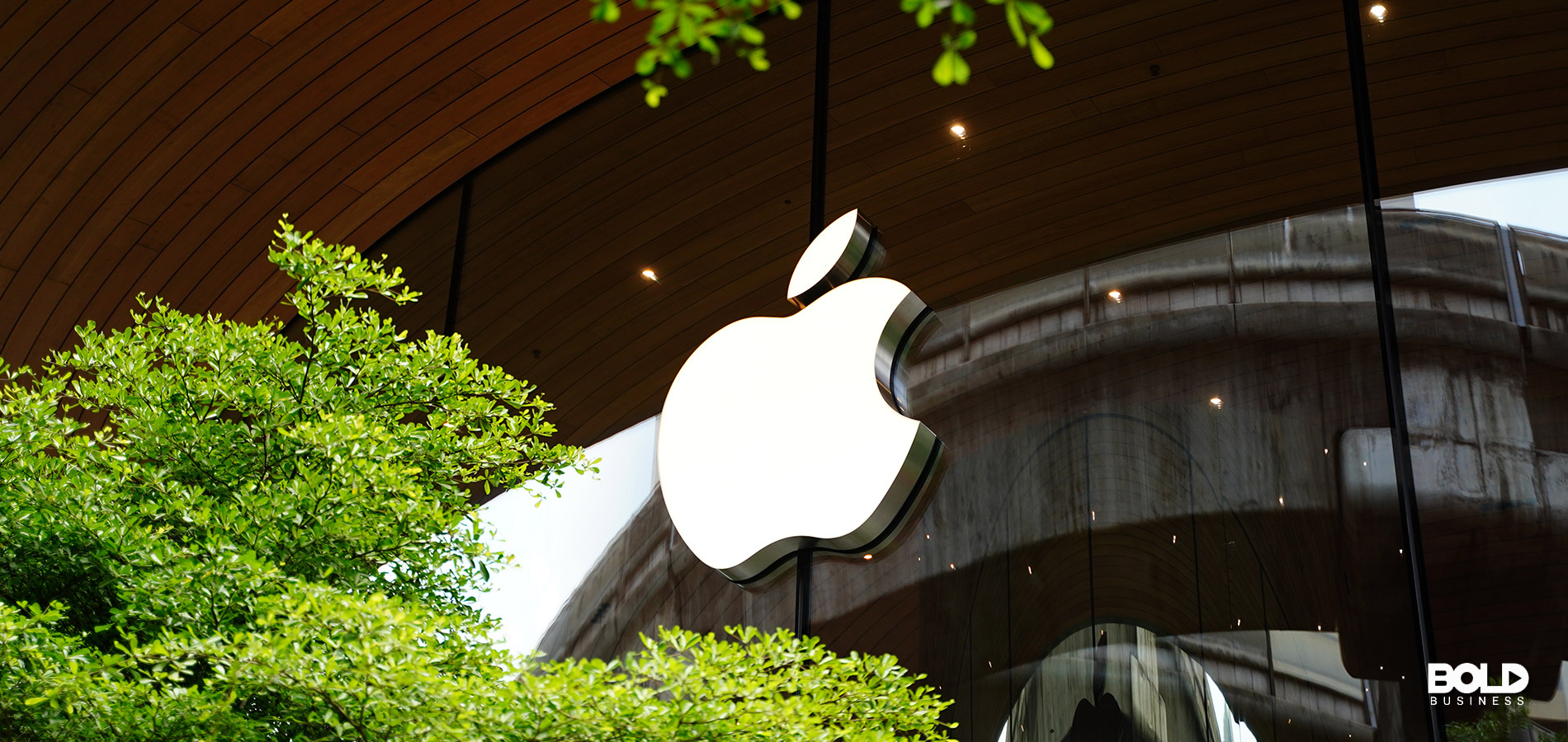an awning showing Apple's Successful Brand Collaborations