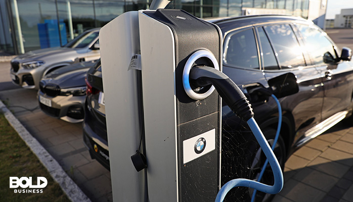 an EV charging for fuel