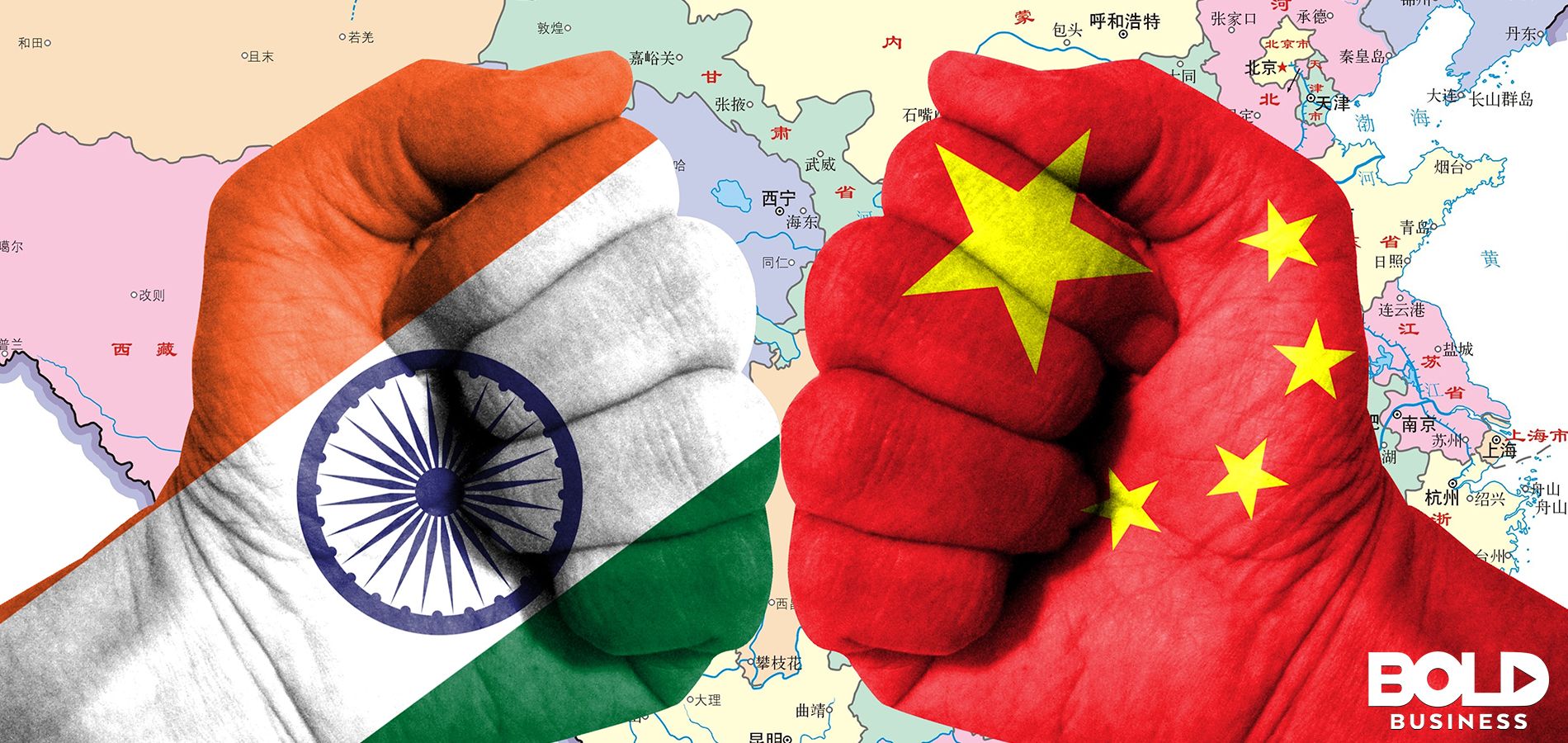two fists showing India’s future economic growth